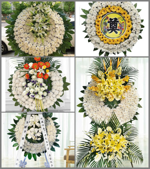 山东莱芜莱城区鹏泉街道孝义楼村花圈速递