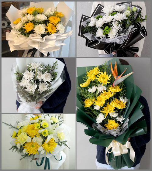 山东莱芜莱城区鹏泉街道孝义楼村白事花束代送